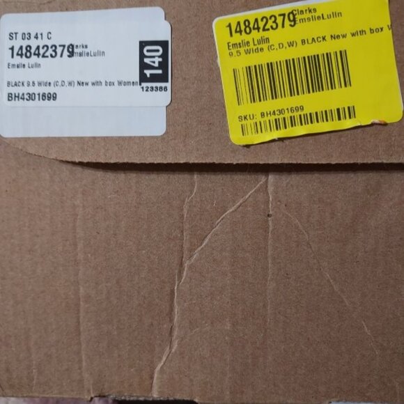 Clarks Collection Women's Black Emslie Lulin Mary Jane Pumps Size 9.5W NWT - Picture 6 of 8